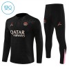 Paris Saint-Germain Training Sweatshirts Quarter-zip 2024-25 Schwarze Für Kinder